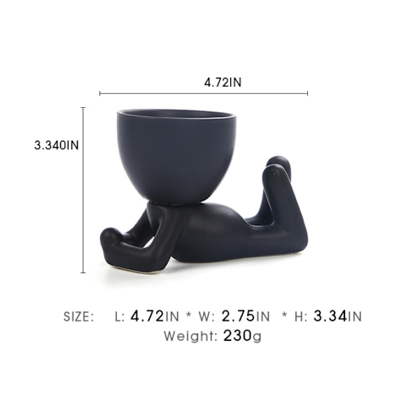 Mini Dekorative Potter til Planter Style 4