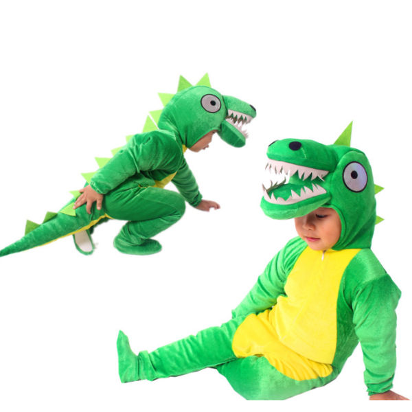 Dinosauriekostym för barn green 140cm