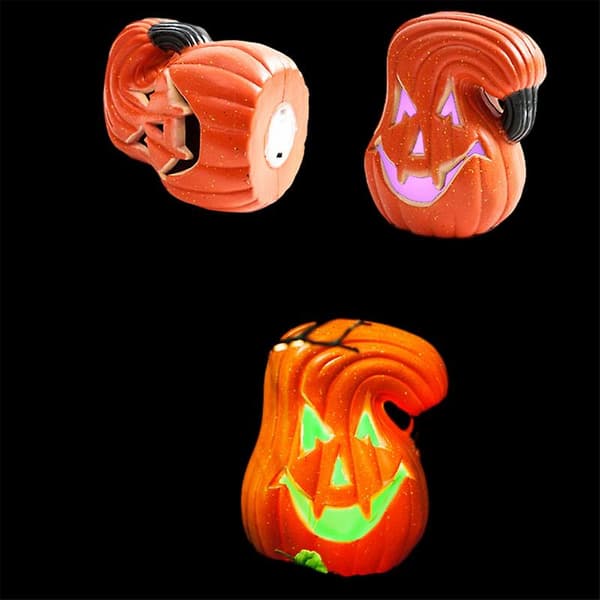 Halloween LED Gresskarlys Lys Opp Jack O Lantern Gresskar Warm Straight melon