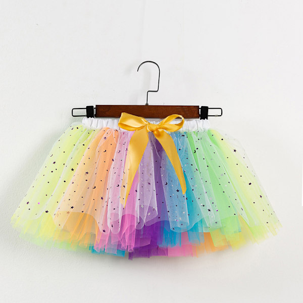 Tyttöjen Kerroksittainen Tähti-Sekvenssit Tutu-Hamemekko Colorful M