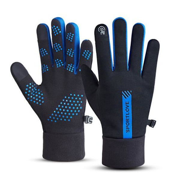 Vinterhandskar Touch Screen Handskar Varm Vattentät Vindtät black blue L