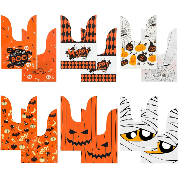 100 stk Halloween Godteriposer for Knask eller Knep-fest Set 2