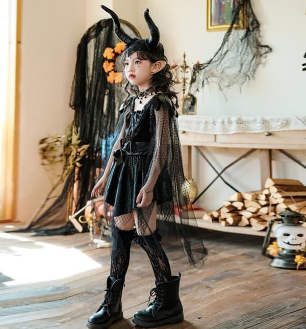 Halloween-kostymer för barn - Vampyrklänningar M