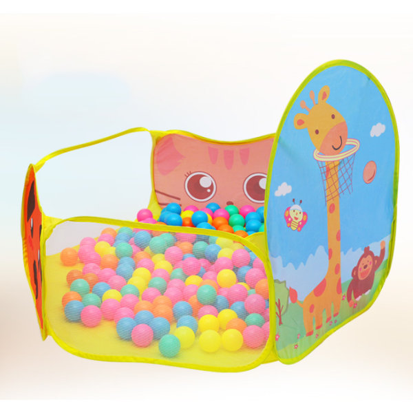 Pop Up Leketelt, Ball Pit Leketelt Barnas Lekestue for Innendørs og Utendørs for Barn Pink