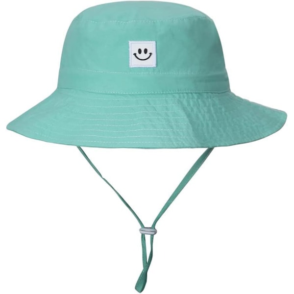 Baby Solhatt Smile Face UPF 50+ Småbarnshatt för Pojkar Flickor green 54