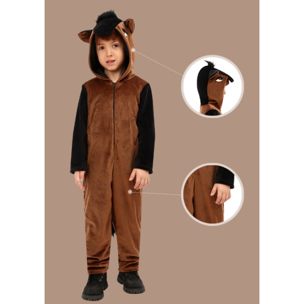 Barn Unisex Djur Onesie Pyjamas Cosplay Kostym Presenter S