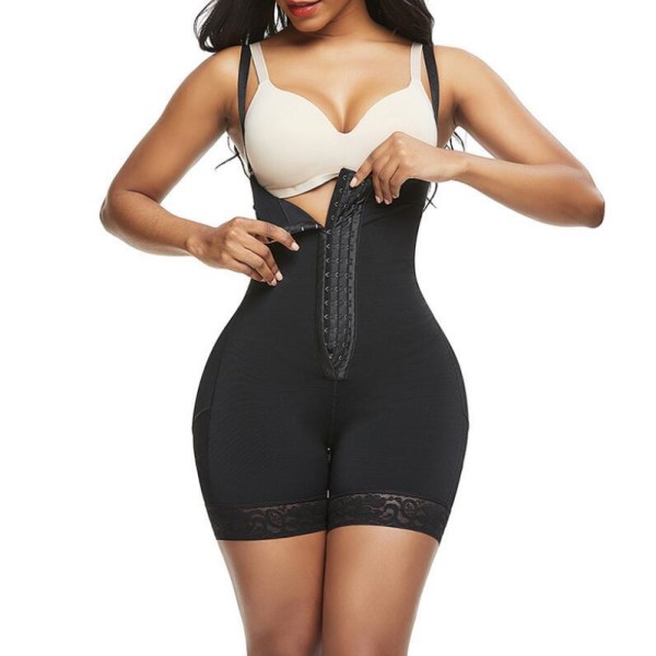 Kvinnor Shapewear Magplastik Zip Korsett Black l