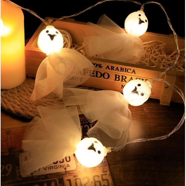 20 LED 9.8ft Halloween-ljusslingor Batteridrivna Style2