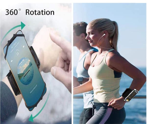 Armbånd for løping med telefonholder