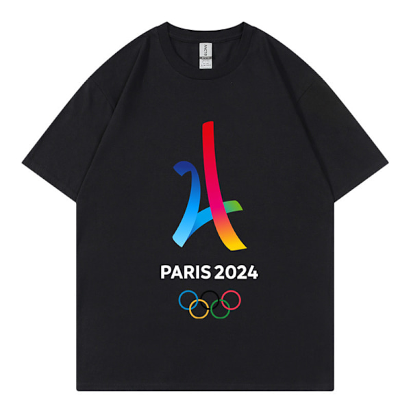 Generiska atletiska tröjor, Paris Graphic Tee Men Black XS