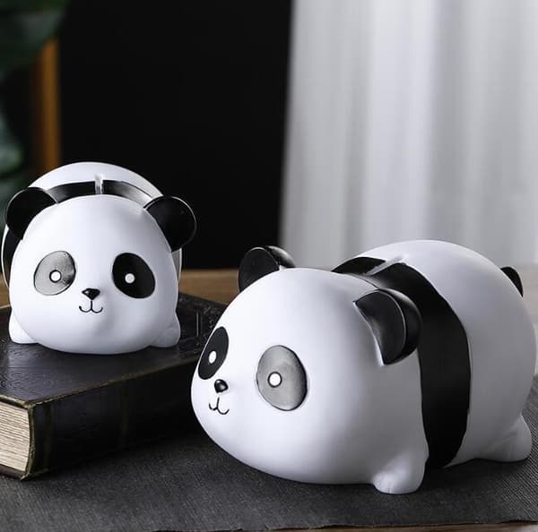 Tecknad Panda Kids Money Bank s
