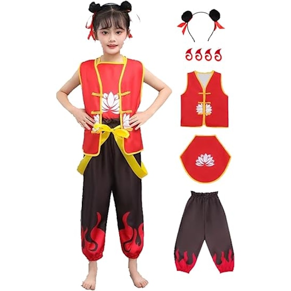 Nezha Cosplay Kostyme Barn Ne Zha Sett Anime Kostyme Q1 120cm