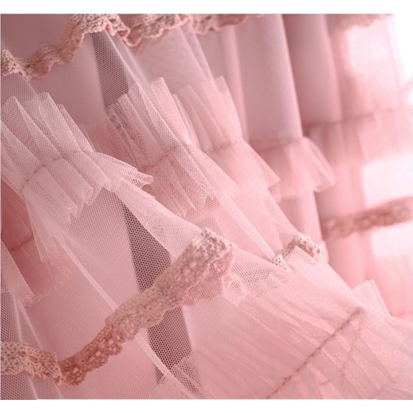 Tulle Nederdele til Kvinder Lang Længde Tutu Fe Nederdel med Lag Pink