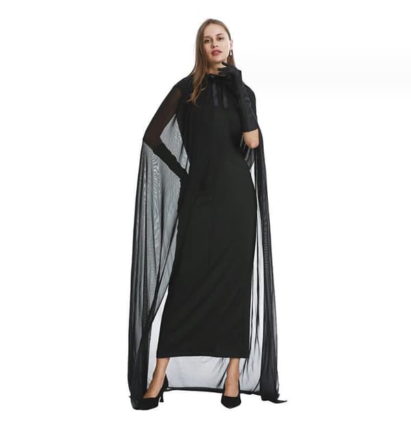Vampyrheks Kostume til Kvinder med Mesh-Kappe M