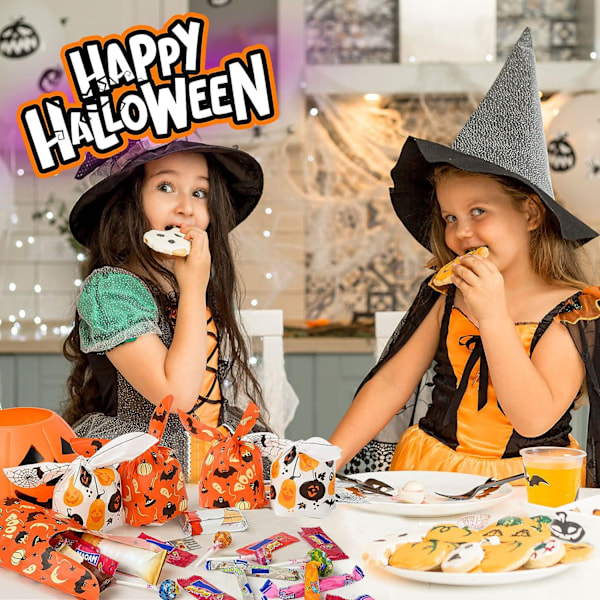 100 kpl Halloween-karkkipusseja temppuiluun tai herkkujen jakamiseen Set 1