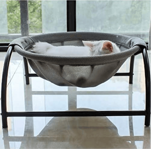 Kattsäng Husdjurshängmatta Katt sovande kattsäng grey