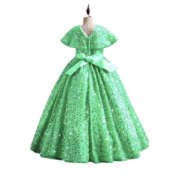 Tyttöjen juhlamekko, sekavenki, muodollinen, tyylikäs syntymäpäivämekko Green 170