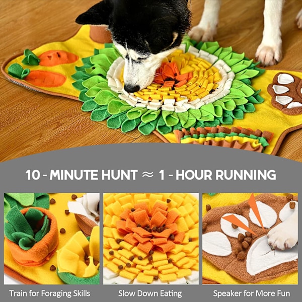 Snuffle Mat för hundar, Dog Nosework Matningsmatta
