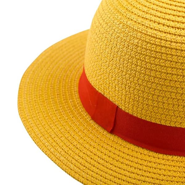 Luffy Stråhat Performance Animation Cosplay Tilbehør Hat Yellow 29cm