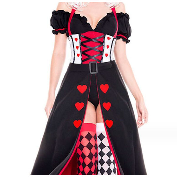 Kvinnlig Drottning Halloween Kostym Set XL