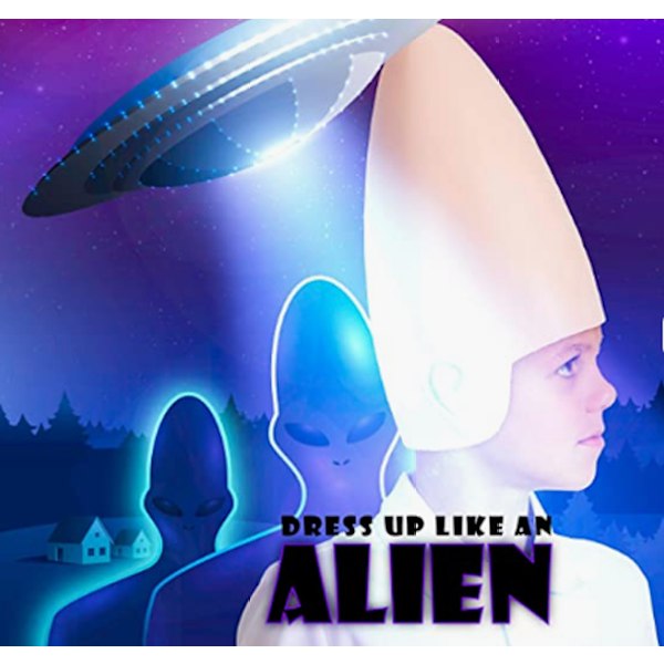 Skeleteen Alien Cone Bald Head, Weird Costume