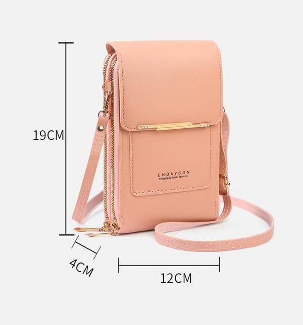 Stöldskyddad Läder Väska, Telefon Crossbody Väskor för Kvinnor blue