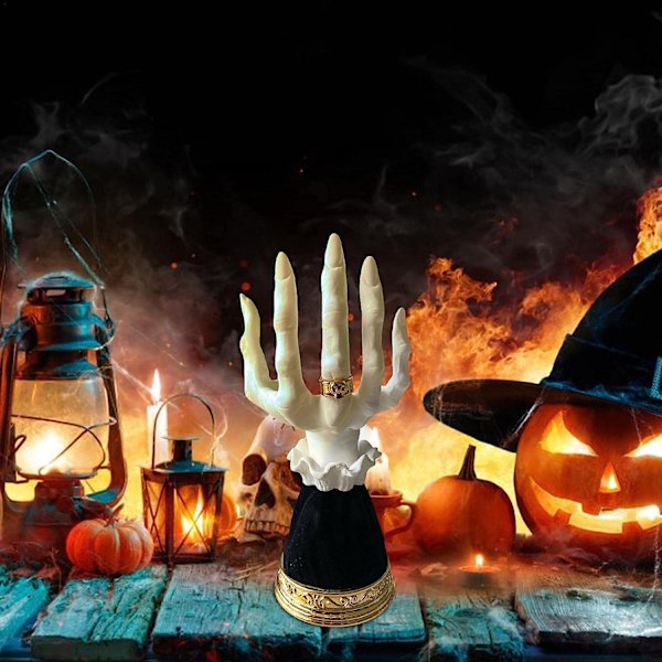 Halloween Ljusstake Ghost Witch Handformad Ljusstake