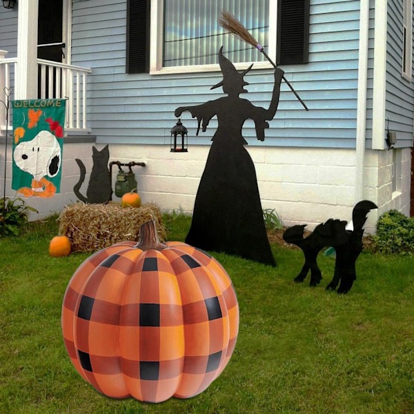 Halloween PVC Uppblåsbar Pumpa för Utomhus Dekorationer Style 3