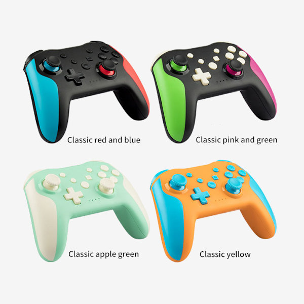 Trådlös spelkontroll för Windows 7 8 10 PC/iPhone/Android/Switch Green