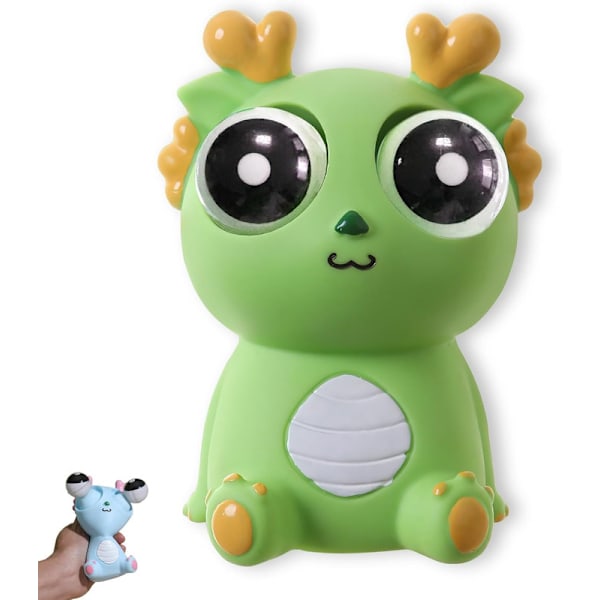 Fidget Pop -lelut, Silmät Ponnahtavat Pehmeät Fidget -lelut Green 1
