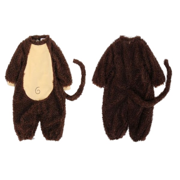 Baby Halloween Cosplay Tegneserieklær Dyrejakke Pels Body Monkey 80cm