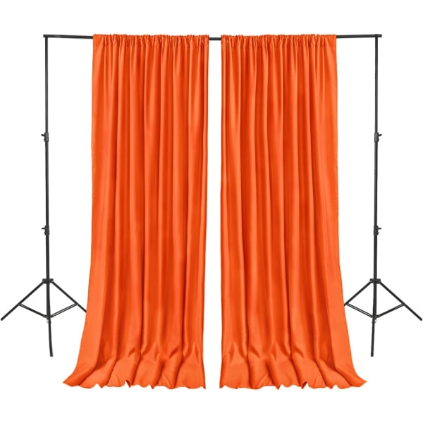 Bakgrundsdraperier för fester Fotobakgrund Draperier Orange