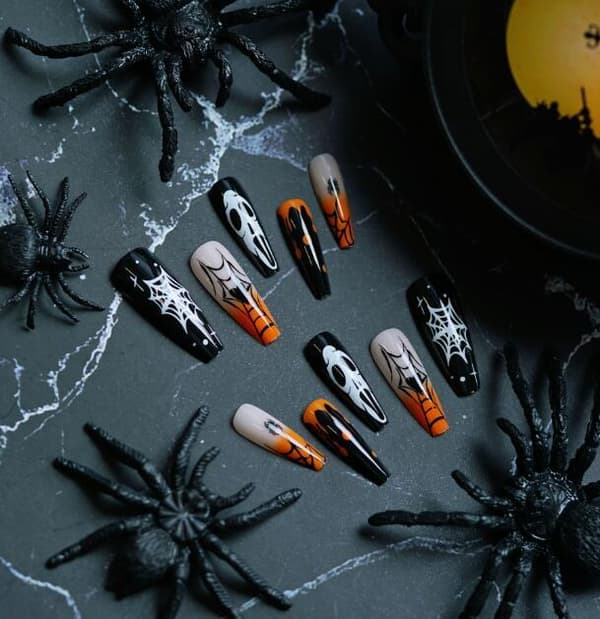 24 stk. Halloween Spindelvævsrustningstykker 24PCS