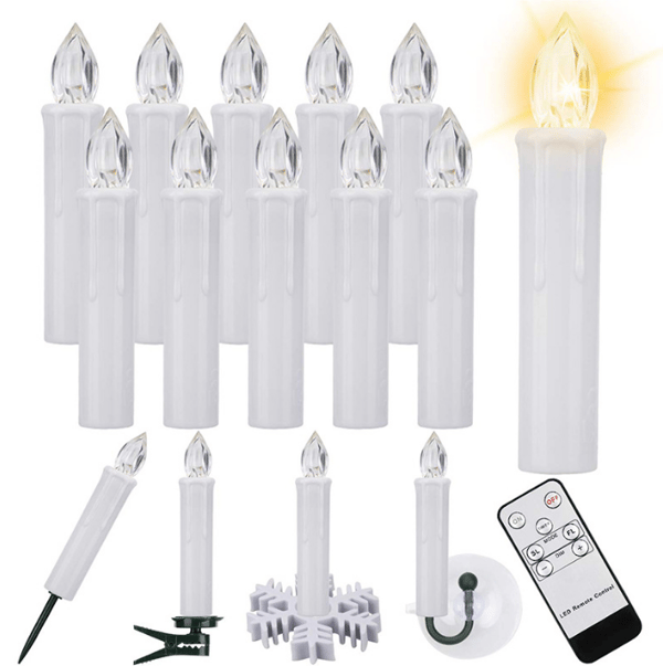 Flameless julljus för julgranar 20pcs