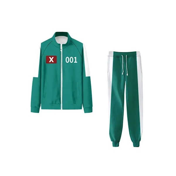 Squid Game 2 Spelare Cosplay Kostym Träningsoverall No.001 130