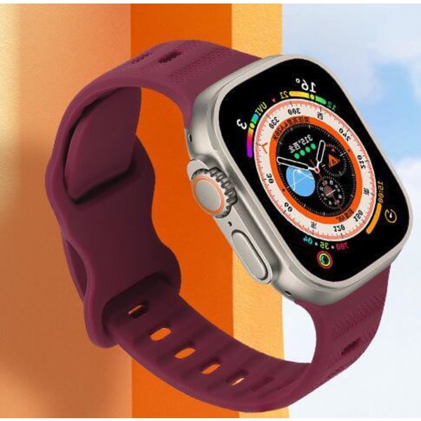 Sommerfugl-spenne Silikonreim til Apple Watch Gray 38-40-41MM