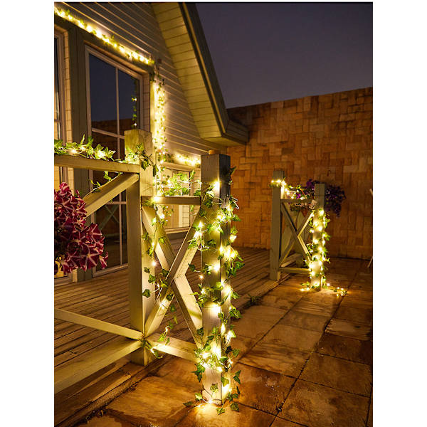 Solar Lights Maple Leaf Fairy Lights Vattentät 32.8 ft 100led
