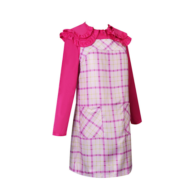 Vuxen Cosplay Rosa Klänning Kostym Halloween Outfit M