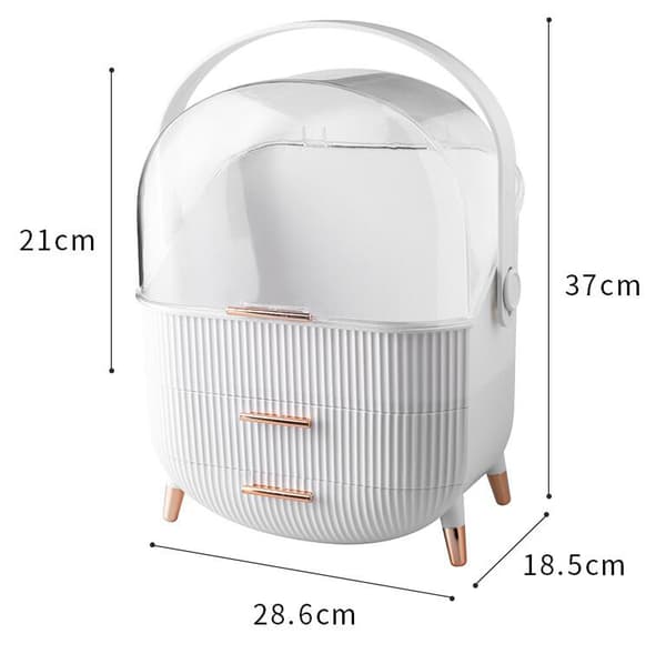 Makeup-organizer til bordplade Skincare Organizer Pink