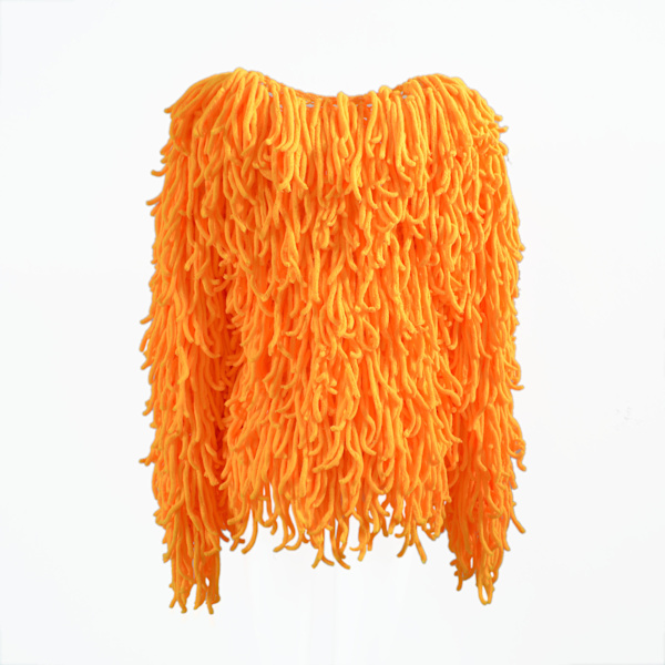 Plush Kjoljacka för Kvinnor Höst och Vinter Orange M