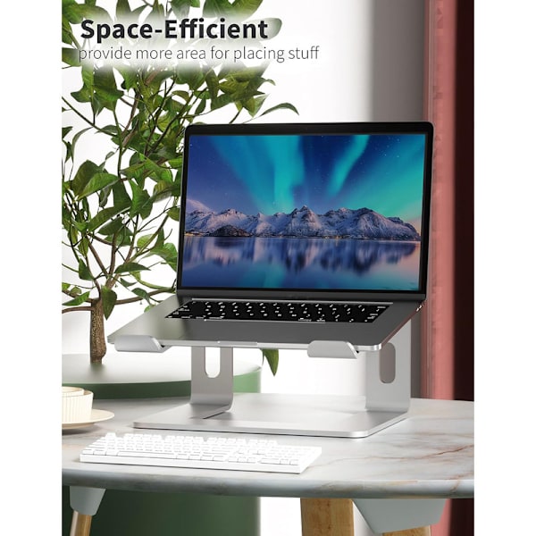 Laptopstativ, Ergonomisk Laptop-hiss för skrivbord Silver