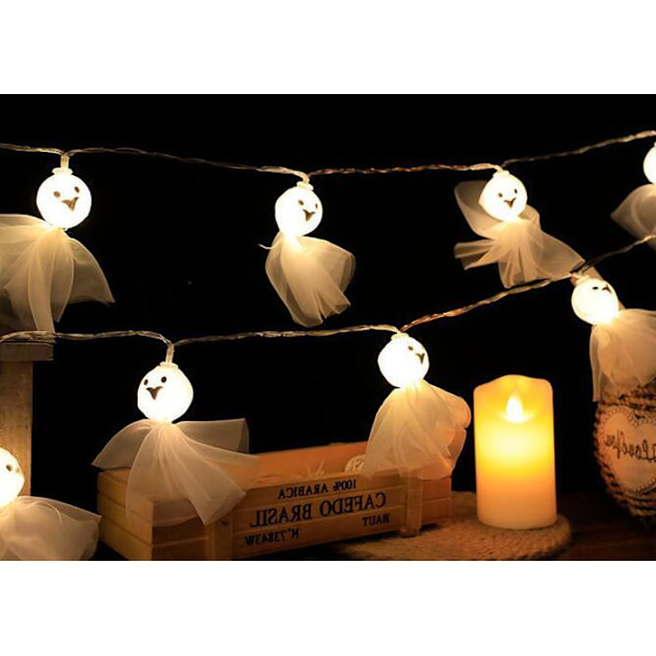 20 LED 9.8ft Halloween-valoketju Paristoilla Style2