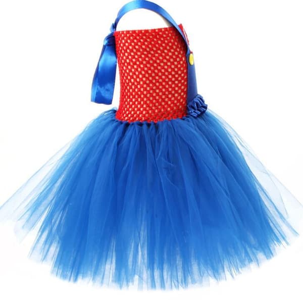 Flickas Malio Pom Pom-kjol med Gratis Tillbehör Red L
