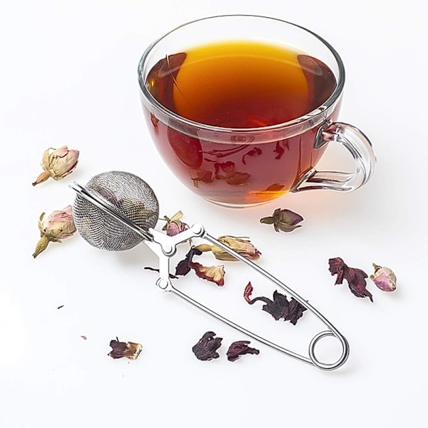 Snap Ball Te-si, 3 Pak Rustfrit Stål Te-infuser Filter