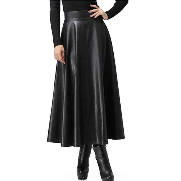 Lång kjol i PU-läder för kvinnor XL eeac | XL | Fyndiq