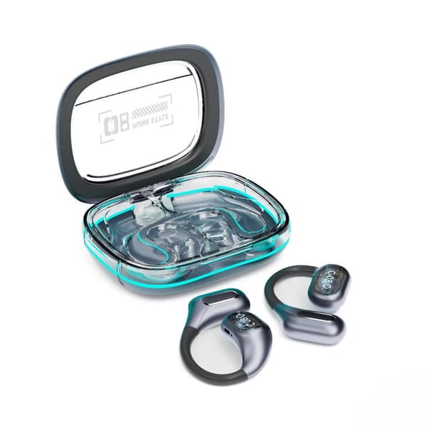 Trådløse ørepropper Bluetooth 5.3 Sportshodetelefoner Silver
