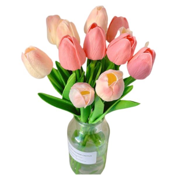 5PC tulpan simulering blommor falska blommor bukett Orange