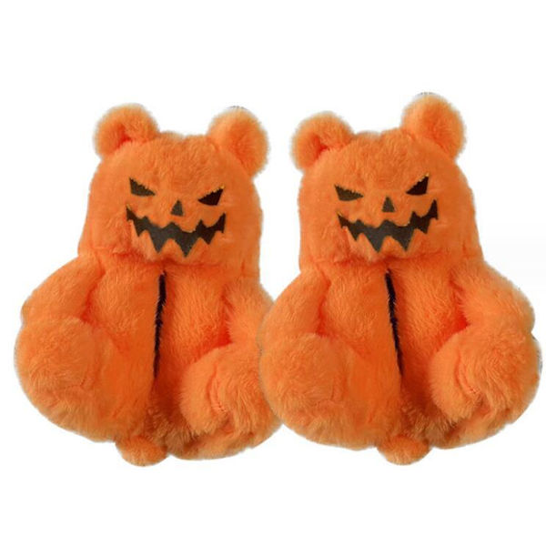 Söta Teddybjörnstofflor Plyschtofflor 26CM