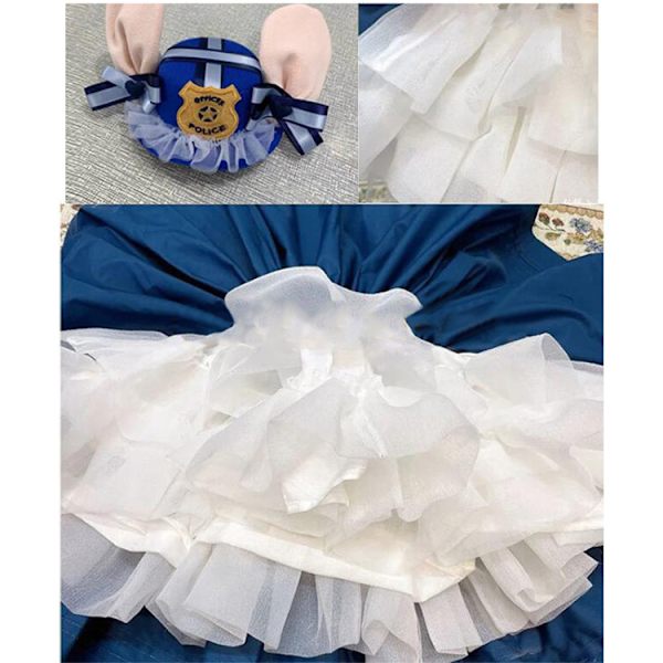 Anime Cartoon Kaninpolisflicka Cosplaykläder 150CM