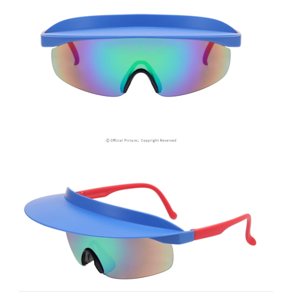 UV-skydd Cykelsolglasögon med hattkant Style 7